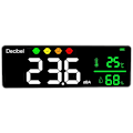 Miniatyrbillede 3 af 5: Decibelmåler til vægophængning Lydniveaumåler 30-130DB LED-display Støjtidstemperaturmåler (°C)