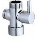 Miniatyrbillede 1 af 5: Omstillingsventil Omstillingsventil Omstillingsventil Trevejsventil Til Toilet Badeværelse Køkken Håndbruser Og Fast Håndbruser, Universal Brusersystem