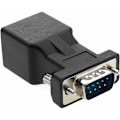 Miniatyrbillede 1 af 5: RJ45 til RS232, DB9 seriel port 9-bens han til hun RJ45 Cat5e/6 Ethernet/LAN udvidelsesadapter (hanhoved)