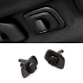 Pikkukuva 2 / 5: 4x Auton musta ABS-sisäkattokoukut Vaateripustin Koukkulista V90 S90 XC40 XC60 2015-2020
