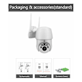 Miniatyrbillede 5 af 5: PTZ Udendørs Overvågningskamera - 1080P Trådløs IP WiFi, Digital Zoom, Automatisk Sporing, Farve Nattesyn, To-vejs Lyd, IP66 Vandafvisende