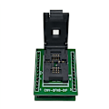 Miniatyrbilde 1 av 5: QFN8 DFN8 WSON8 Programmeringssokkel Pin Pitch 1,27 mm IC Kroppsstørrelse 6X8mm Clamshell Testsokkel ZIF Adapter Kelivn Sokkel