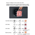 Pikkukuva 4 / 5: IP66-vesitiivis 120 lumenin ajovalo- ja takavalo-osat 5-nopeuksiselle jarruvalolle, WT06S