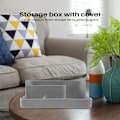 Miniatyrbillede 4 af 5: Grå Makeup Organizer Badeværelse Kosmetisk Opbevaringsboks Kontor Desktop Makeup Opbevaringsboks Diverse Artikler Beholder