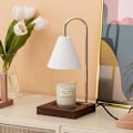 Miniatyrbilde 4 av 5: Dimbar Logg Lysvarmer for Stearinlys, Kontrollvokslampe med Pære, AC220V Sort EU-plugg
