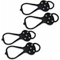 Miniatyrbilde 1 av 5: 2 Par Ikke-Skliende Gripper Pigger, Is Grippers Trekkfeste Pigger Snøsko Pigger Griper Stegjern med 5 Stål Pigger - M