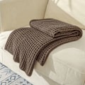 Miniatyrbilde 4 av 5: Vevd, pustende teppe - Perfekt teppe for sofa seng - Hjemmedekor -E