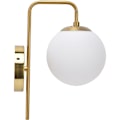 Miniatyrbillede 2 af 5: Nordisk Moderne E27 Glaskugle LED Vægslampe Frosttekstureret Rund Soveværelsesvægslampe 110240V