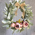 Miniatyrbilde 4 av 5: Peony Kunstige Blomsterkranser Dør Perfekt Kvalitet Simulering Simulering Blomsterkrans for Bryllupsdekorasjon