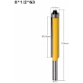 Pikkukuva 2 / 5: Puutyöstökutteri, Extra Pitkä Kutteri, Viilutuskutteri, Suora Terä - 76,2 mm, 8 mm Varrella (8 mm x 1/2 Tuumaa x 63 mm)