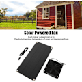 Miniatyrbillede 4 af 5: 20W Solpanel-Ventilator Kit - Mini, Bærbar til Drivhuse, Kyllingehuse, Dyrehuse og Vindueudluftning