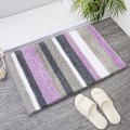Miniatyrbillede 1 af 5: Maskinvaskbar Antislip Bademåtte, Ultra Blød Tykk Absorberende Brusemåtte Mikrofiber Badeværelses Dekoration, Lilla 60x90cm
