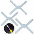 Miniatyrbilde 2 av 5: Foldbar Silikon Trivet Silikon Trivet Matte Gryteunderlag Varmebestandig Sklisikker Holdbar for Kjøkken Gryte Retter Tallerkener (Blå, 3stk)-