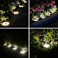 Miniatyrbillede 5 af 5: Solcellelampe Udendørs Have 8 Pak 12 LED Solcellelys Udendørs Solcellehave Varmt Lys IP65