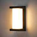 Pikkukuva 1 / 5: Ulkoseinävalaisin, LED-alumiiniseinävalaisin, IP65 12W vedenkestävä ulkoseinävalaisin, moderni seinävalaisin neliömäinen seinävalaisin, sopii g