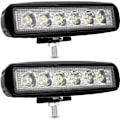 Miniatyrbilde 1 av 5: LED Arbeidslys 12V 18W Bil LED Projektor 12v Spot Flood LED Tåkelys 9,200lm Arbeidslys for Bil Lastebil Traktor SUV Båt [2 stykker]
