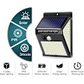 Miniatyrbilde 5 av 5: 4 stk 60+40+40LED solcellevegglampe 140LED automatisk induksjon innendørs og utendørs vegglampe, for innendørs og utendørs