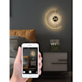 Miniatyrbild 3 av 5: Lätt LED-väggklocka, 3-nivåers dimbar digital väggklocka, stora siffror - väckarklocka för sovrum, kontor, väckarklocka, hängande väggklocka (Colo