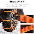 Miniatyrbillede 4 af 5: 10 stk. Nødsituation Anti-Slip Mud Snow Overlevelses Traction Multi-Funktion Bil Dæk Kæder Sikkerhedskæder til Bil Lastbil SUV Nødsituation Vinterkørsel Univers