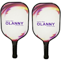 Miniatyrbild 1 av 5: 2X Texturerat Pickleball-racket för Spin, Grafitfiber