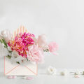 Miniatyrbillede 1 af 5: 4 stk. Blomsterhandler Buket Kuvert Æske Emballage Papir Emballage Æsker Foldning Kuvert Kurv til Bryllup Fest