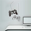 Miniatyrbild 2 av 5: Speltillbehör - Väggdekaler för pojkens rum - \"Dual Gamepad\" - Väggdekoration för lekrum - 57 x 100 cm