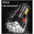 Miniatyrbillede 3 af 3: Ultra kraftig LED-lommelygte, LED-lommelygte, 10000 lumen genopladelig lommelygte, IP65 vandtæt, justerbar zoomable lommelygte til camping vandreture
