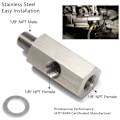 Miniatyrbillede 2 af 5: 1/8 tommer NPT lufttrykssensor T-stykke til turboadapter fødeledning måler