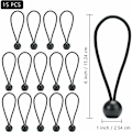 Miniatyrbilde 2 av 5: 15 stk elastiske bassengtrekkstrammere, bassengtrekkstrammere og stropper, bassengtrekkstrammer, elastisk tilhengerdeksel, elastisk tau for deksel for Co