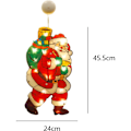 Miniatyrbilde 2 av 5: Julevinduer Dekorasjon Lys, Sugeskopp Vindu Hengende Lysstreng Juledekorasjon Klistremerker Julefest Dekor