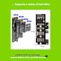 Pikkukuva 2 / 5: M2 SSD NVMe - PCIe X1 -sovitin kortti PCIe X1 - M2 laajennuskortti kiintolevy sovitin M-liitäntä