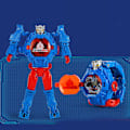 Miniatyrbild 1 av 3: Transformer Klocka Plast Elektroniska Komponenter Tecknad Projektionsrobotklocka Lämplig för Pojkar Flickor Typ 1