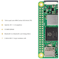 Pikkukuva 2 / 4: Raspberry Pi Zero 2W Raspberry Pi ZERO 2W Emolevy Langaton Bluetooth WI-FI Kehityskortti Moduuli