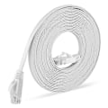 Pikkukuva 1 / 5: 20m - Cat 6 Ethernet-kaapeli - Litteä RJ45-verkko-kaapeli - 1000 Mbit/s nopeus - Gigabit Lan-kaapeli - Litteä Internet-patch-kaapeli PC:lle PS5:lle Xboxille
