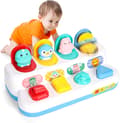 Baby Pop Up-leksaker för 9 12 18 månader, Sensoriska leksaker för bebis 1 år gammal