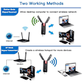 Miniatyrbilde 3 av 5: 3000 Mbps WiFi-adapter WiFi 6E USB 3.0 nettverkskort AX3000 Tri-band 2.4G 5G 6G Wifi-mottaker Dongle for Windows 10 11 Driverfri