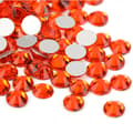Strass-stenar med platt baksida för nagelkonst, orange