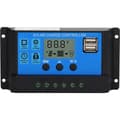 100A PWM Solladdningsregulator för 12V/24V Paneler, LCD-display, Fotovoltaisk Regulator