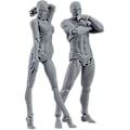 Miniatyrbilde 3 av 5: Bevegelig Mannequin Actionmodell - PVC Tegnedukker Deler/Sett for Skrivebordsdekorasjon og Skisse
