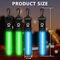 Miniatyrbillede 2 af 5: Gul 6-pak Refleks LED Blinkende Lys Pakke Vedhæng - 3 LED Tilstande - Sikkerhedslygter - Reflektor til Børn - med LED til Vandreture, Jogging