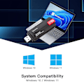 Miniatyrbilde 5 av 5: 3000 Mbps WiFi-adapter WiFi 6E USB 3.0 nettverkskort AX3000 Tri-band 2.4G 5G 6G Wifi-mottaker Dongle for Windows 10 11 Driverfri