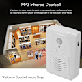 Miniatyrbild 2 av 5: Sensorrörelse Dörrklocka Switch Mp3 Infraröd Dörrklocka Trådlös Pir Rörelsesensor Röstmeddelande Välkommen