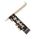 Pikkukuva 1 / 5: M2 SSD NVMe - PCIe X1 -sovitin kortti PCIe X1 - M2 laajennuskortti kiintolevy sovitin M-liitäntä