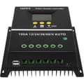 100A 12V/24V/36V/48V Solar laddningsregulator, PV batteriregulator med dubbla USB-portar