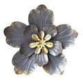 Metallblomst Veggkunst Dekor, Rustikk Moderne Blomsterskulptur, 3D Veggkunst Veggdekorasjon for