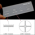 Miniatyrbild 1 av 5: 926 0,01 mm Mikroskopglas Retikel Kalibreringsglas Linjal Kors Mikroskop Kalibreringslinjal Steg Mikrometer