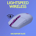 Pikkukuva 3 / 4: Logitech G305 LIGHTSPEED langaton pelihiiri, Hero 12K -sensori, 12000 DPI, kevyt, 6 ohjelmoitavaa painiketta, 250 tunnin akunkesto, valkoinen
