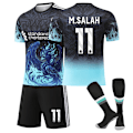 Pikkukuva 1 / 2: 2025-2026 Liverpool FC Erikoisjuhlavuoden Sininen Jalkapallopaita (Sukkien kanssa) Nro. 11 M.SALAH No. 11 M.SALAH L