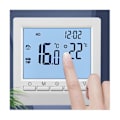 Miniatyrbillede 4 af 5: Termostat med baggrundsbelyst LCD-skærm Vægre gulvvarme temperaturregulator - hvidt lys