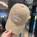 Tvättad denim baseballkeps retro mångsidig höst- och vintersolhatt khaki